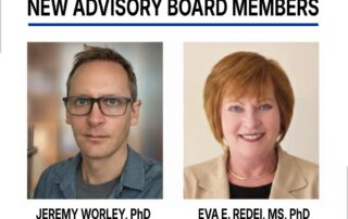 A photo of Jeremy Worley, PhD and Eva Redei, MS, Phd